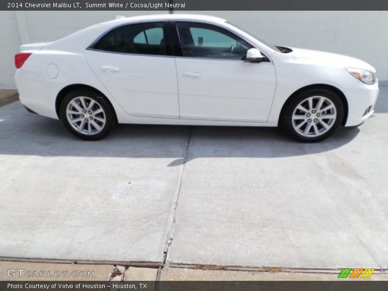 Summit White / Cocoa/Light Neutral 2014 Chevrolet Malibu LT