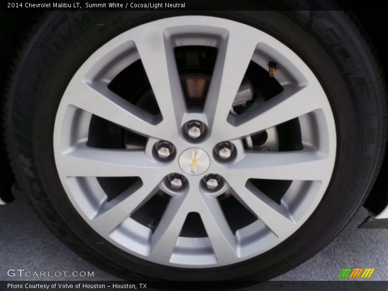 Summit White / Cocoa/Light Neutral 2014 Chevrolet Malibu LT