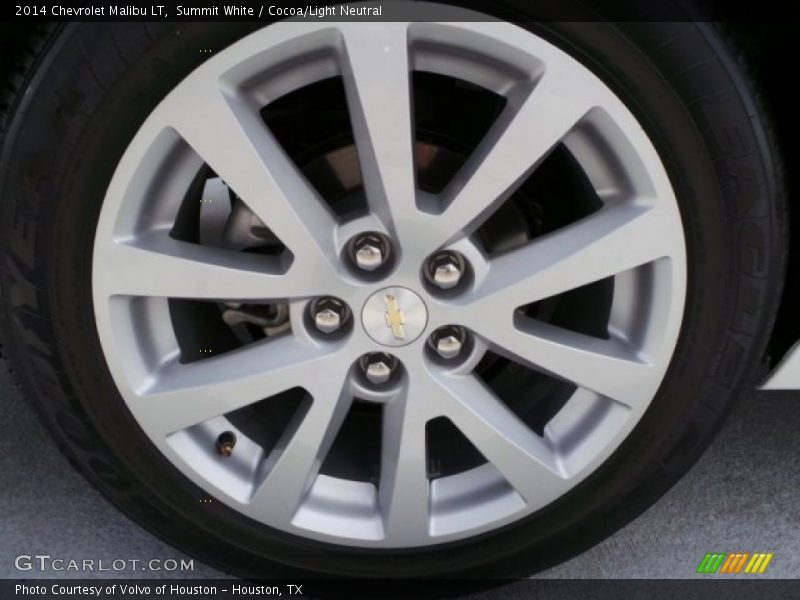 Summit White / Cocoa/Light Neutral 2014 Chevrolet Malibu LT