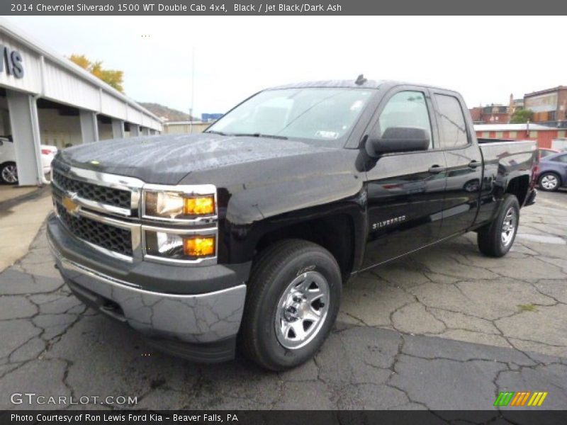 Black / Jet Black/Dark Ash 2014 Chevrolet Silverado 1500 WT Double Cab 4x4
