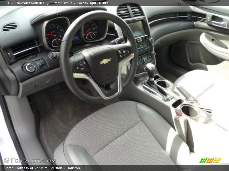 Summit White / Cocoa/Light Neutral 2014 Chevrolet Malibu LT