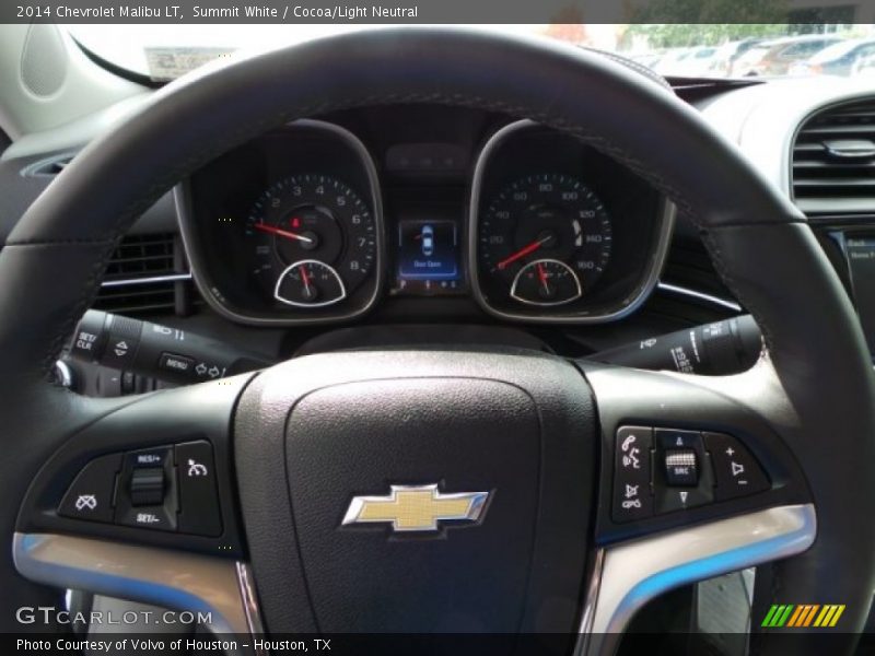 Summit White / Cocoa/Light Neutral 2014 Chevrolet Malibu LT