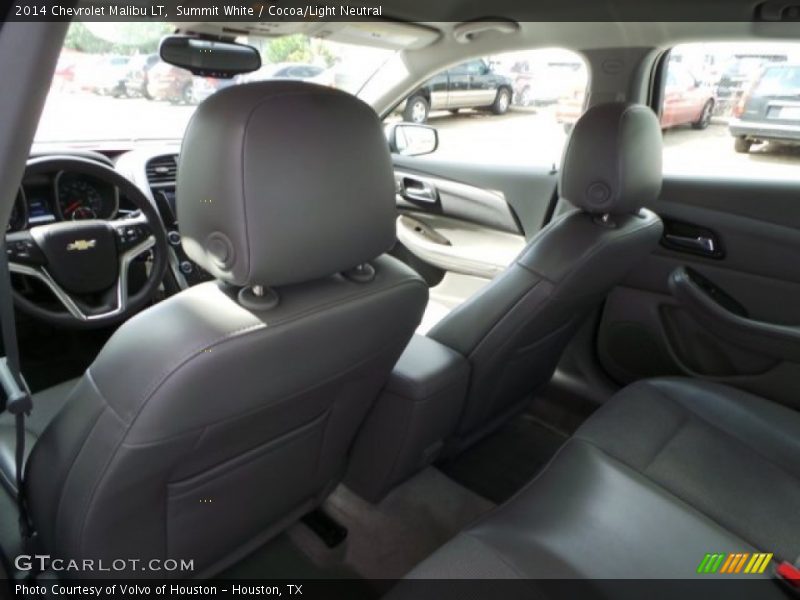 Summit White / Cocoa/Light Neutral 2014 Chevrolet Malibu LT