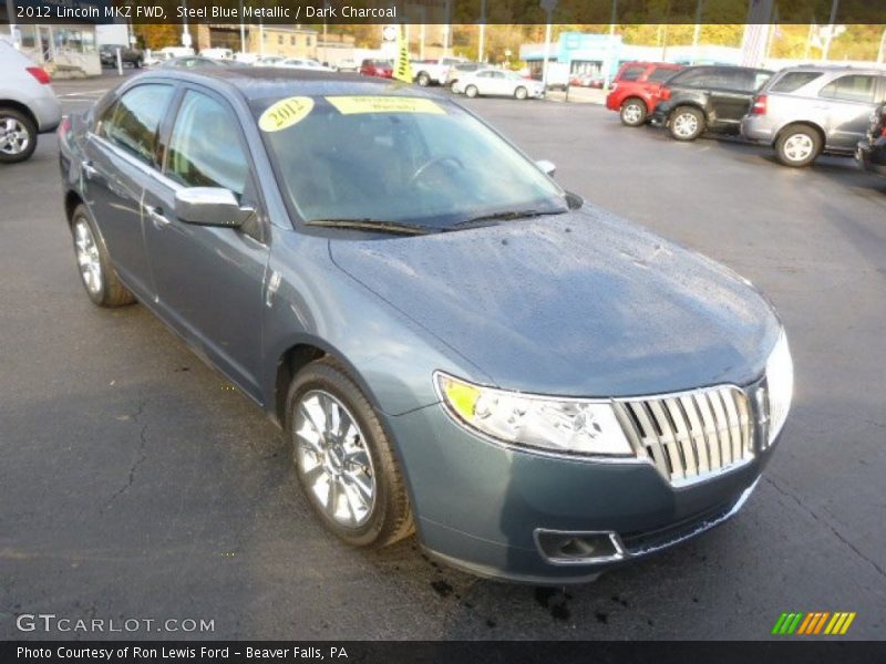 Steel Blue Metallic / Dark Charcoal 2012 Lincoln MKZ FWD