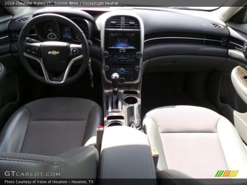 Summit White / Cocoa/Light Neutral 2014 Chevrolet Malibu LT