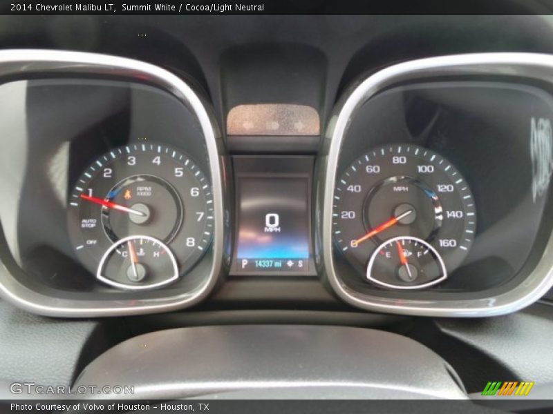 Summit White / Cocoa/Light Neutral 2014 Chevrolet Malibu LT
