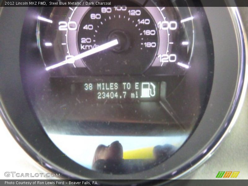 Steel Blue Metallic / Dark Charcoal 2012 Lincoln MKZ FWD