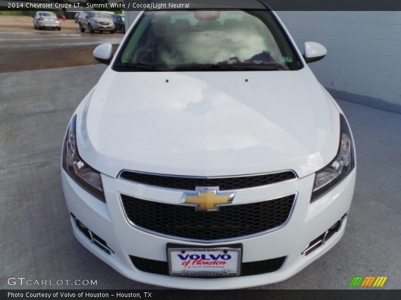 Summit White / Cocoa/Light Neutral 2014 Chevrolet Cruze LT