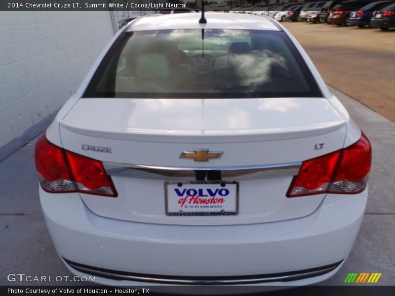 Summit White / Cocoa/Light Neutral 2014 Chevrolet Cruze LT