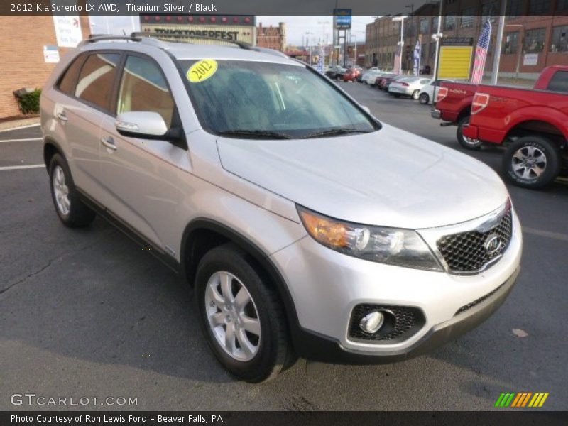 Titanium Silver / Black 2012 Kia Sorento LX AWD