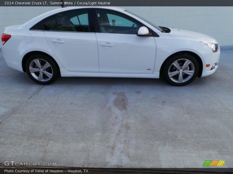 Summit White / Cocoa/Light Neutral 2014 Chevrolet Cruze LT