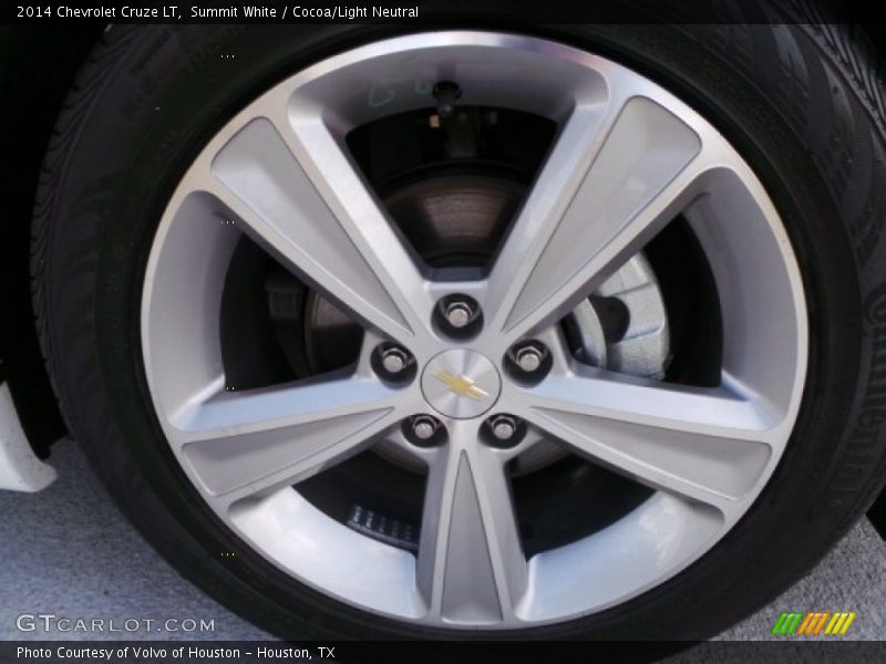 Summit White / Cocoa/Light Neutral 2014 Chevrolet Cruze LT