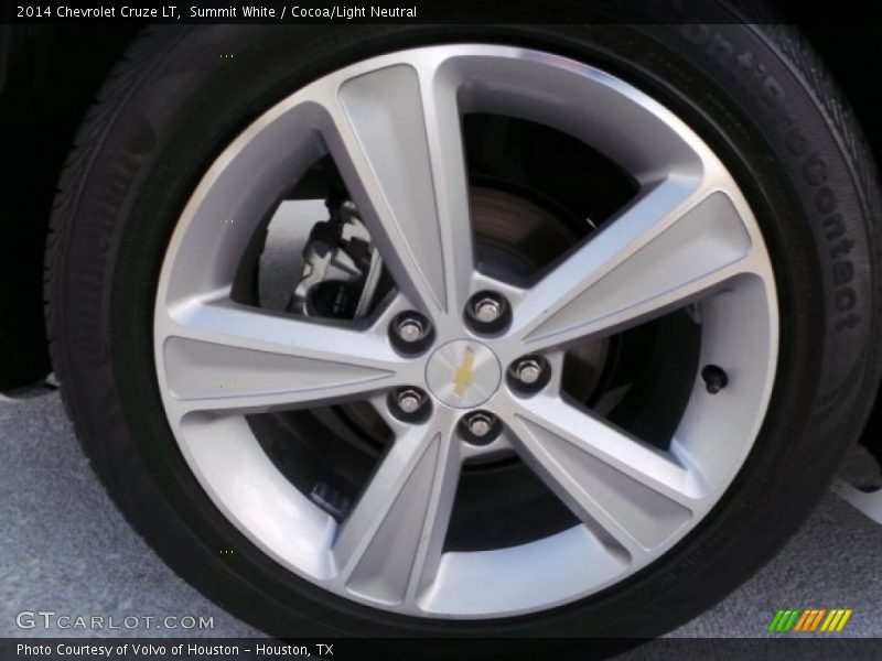 Summit White / Cocoa/Light Neutral 2014 Chevrolet Cruze LT
