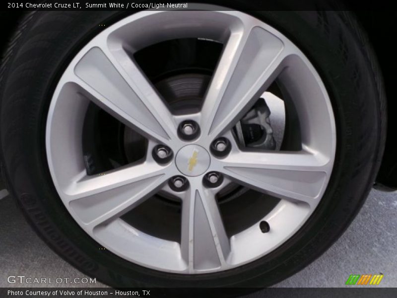 Summit White / Cocoa/Light Neutral 2014 Chevrolet Cruze LT
