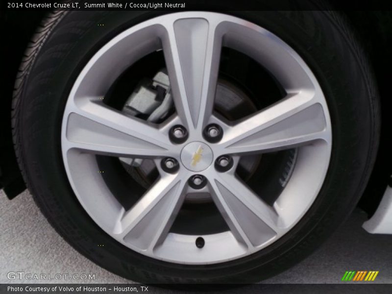 Summit White / Cocoa/Light Neutral 2014 Chevrolet Cruze LT