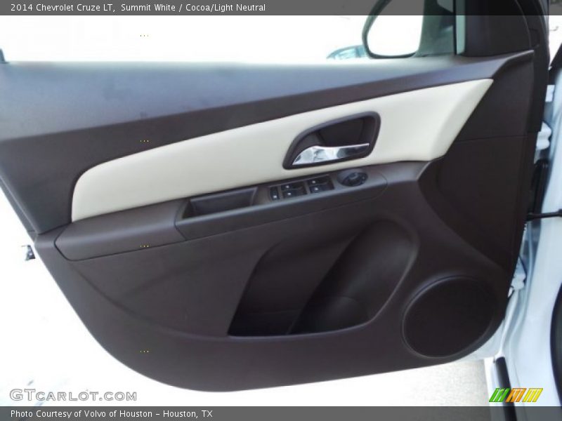 Summit White / Cocoa/Light Neutral 2014 Chevrolet Cruze LT