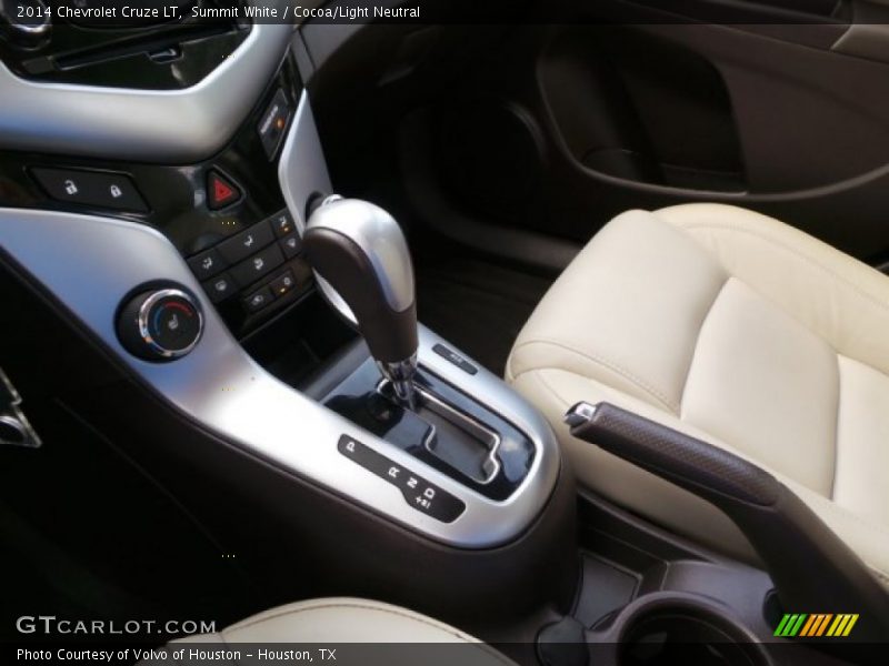 Summit White / Cocoa/Light Neutral 2014 Chevrolet Cruze LT