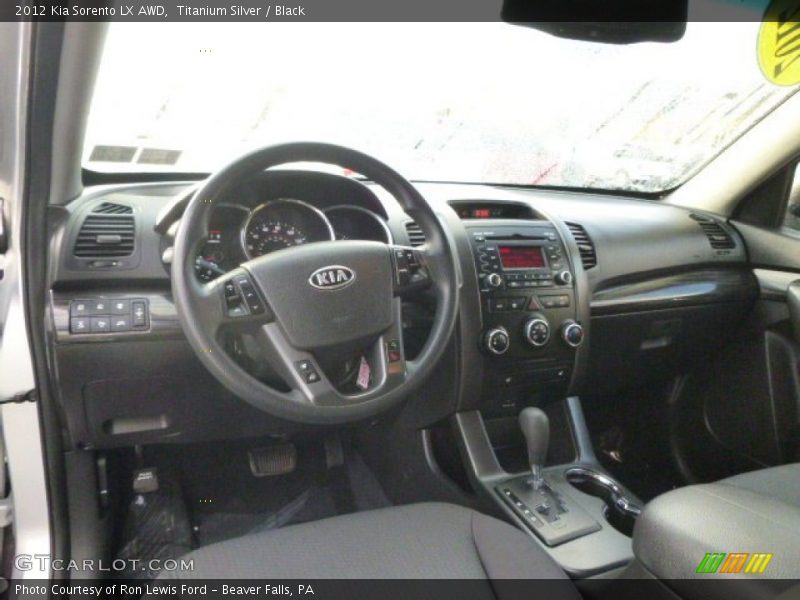 Titanium Silver / Black 2012 Kia Sorento LX AWD