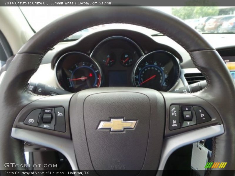 Summit White / Cocoa/Light Neutral 2014 Chevrolet Cruze LT