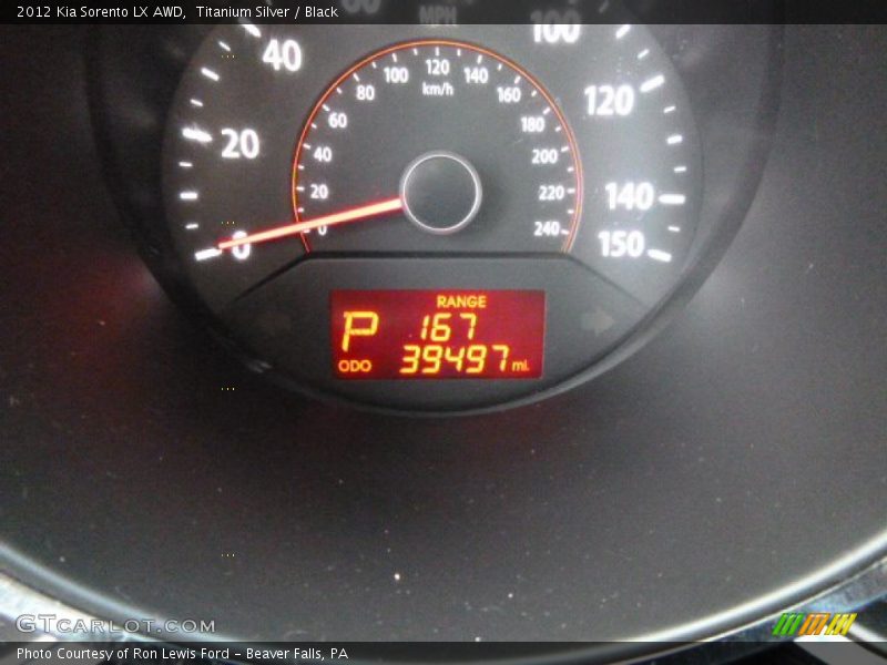 Titanium Silver / Black 2012 Kia Sorento LX AWD