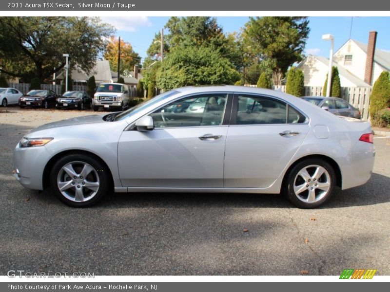 Silver Moon / Taupe 2011 Acura TSX Sedan