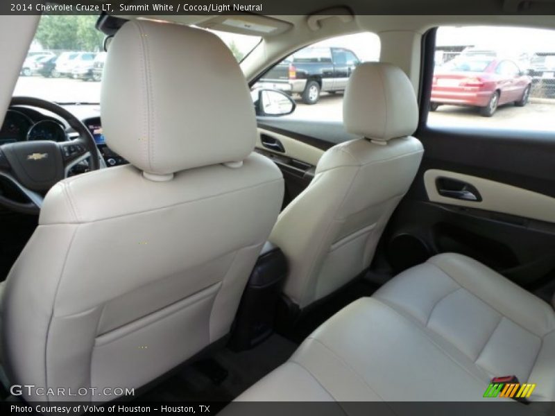 Summit White / Cocoa/Light Neutral 2014 Chevrolet Cruze LT