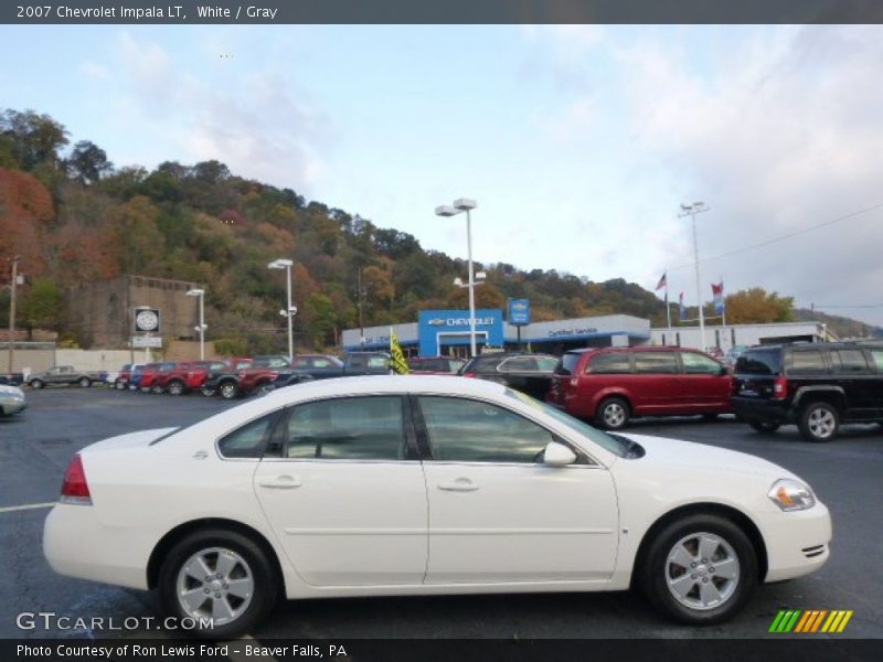 White / Gray 2007 Chevrolet Impala LT