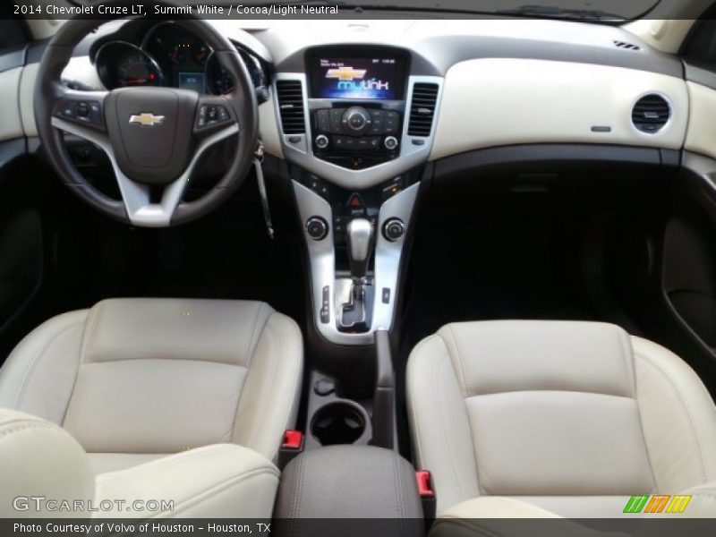 Summit White / Cocoa/Light Neutral 2014 Chevrolet Cruze LT