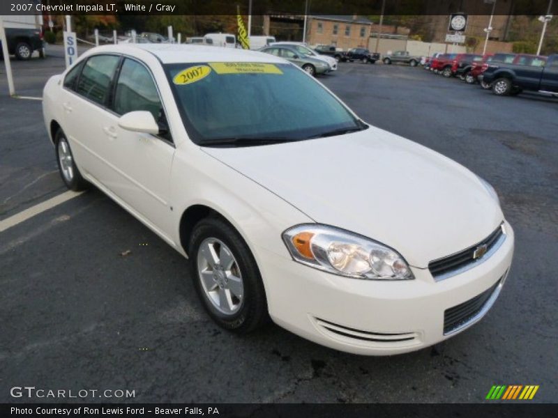 White / Gray 2007 Chevrolet Impala LT