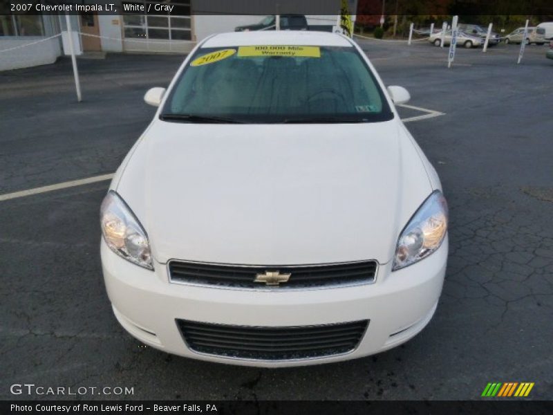 White / Gray 2007 Chevrolet Impala LT