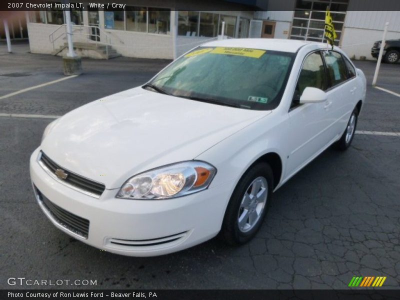 White / Gray 2007 Chevrolet Impala LT