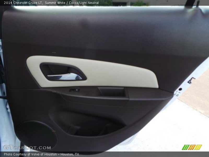Summit White / Cocoa/Light Neutral 2014 Chevrolet Cruze LT