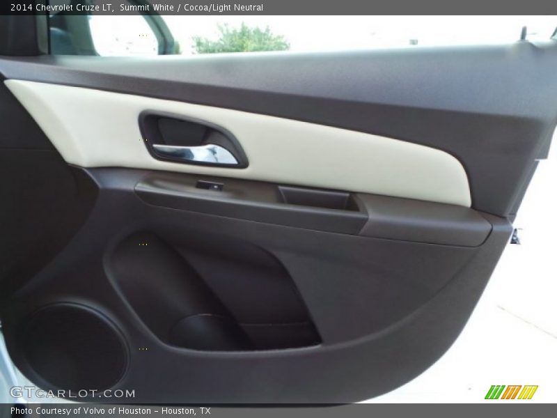 Summit White / Cocoa/Light Neutral 2014 Chevrolet Cruze LT