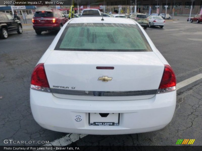 White / Gray 2007 Chevrolet Impala LT