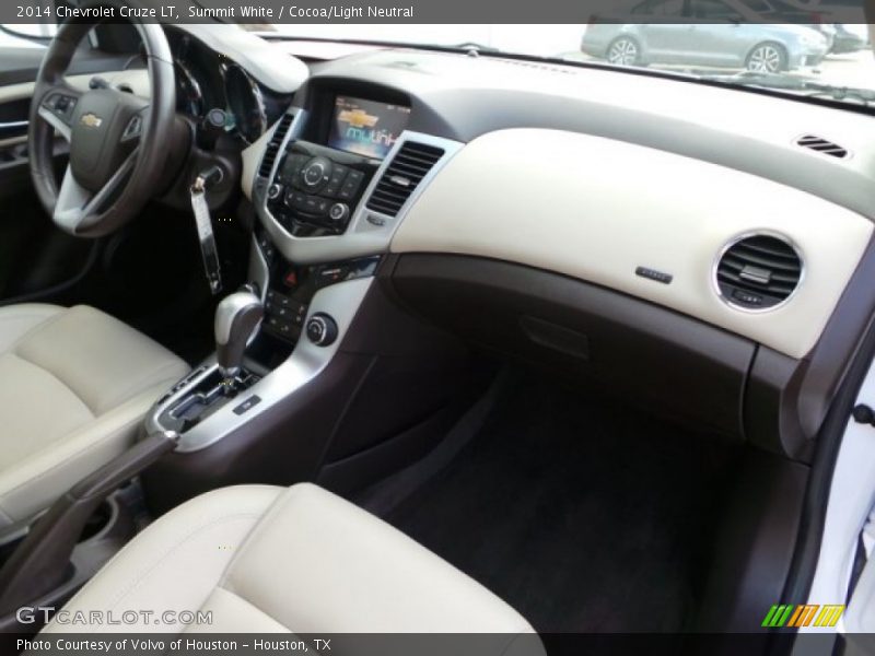 Summit White / Cocoa/Light Neutral 2014 Chevrolet Cruze LT