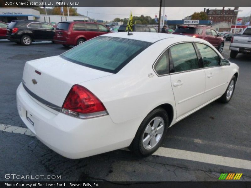 White / Gray 2007 Chevrolet Impala LT