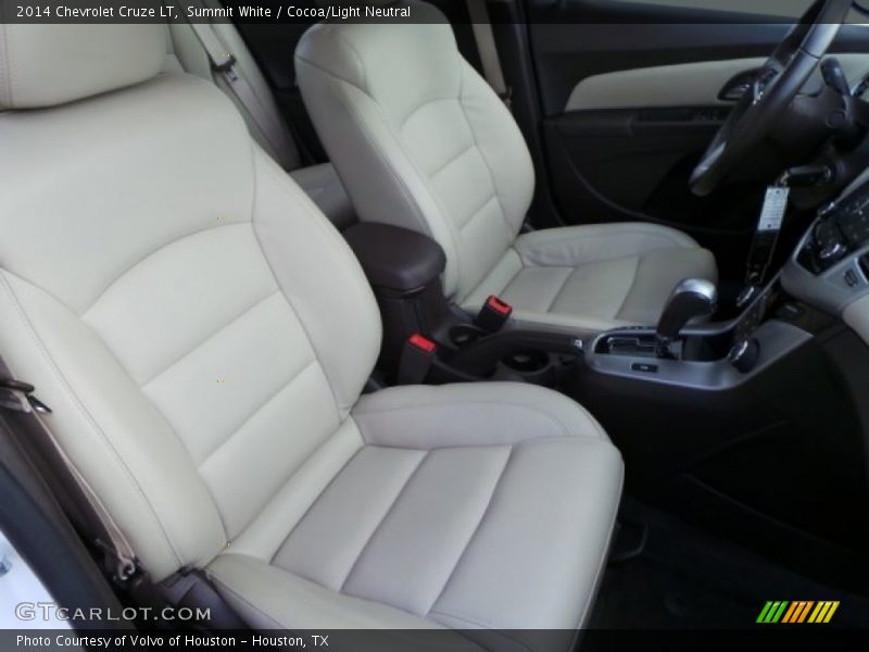 Summit White / Cocoa/Light Neutral 2014 Chevrolet Cruze LT