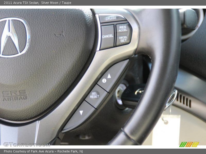 Silver Moon / Taupe 2011 Acura TSX Sedan