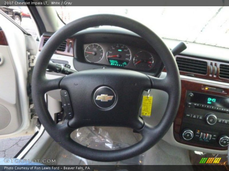 White / Gray 2007 Chevrolet Impala LT