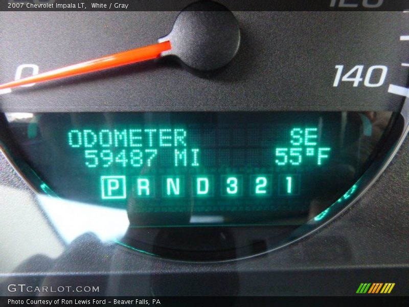 White / Gray 2007 Chevrolet Impala LT