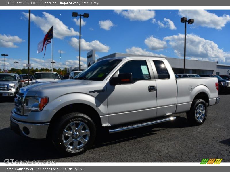 Ingot Silver / Steel Grey 2014 Ford F150 XLT SuperCab