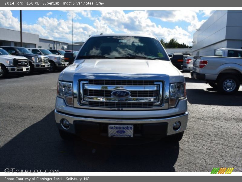 Ingot Silver / Steel Grey 2014 Ford F150 XLT SuperCab