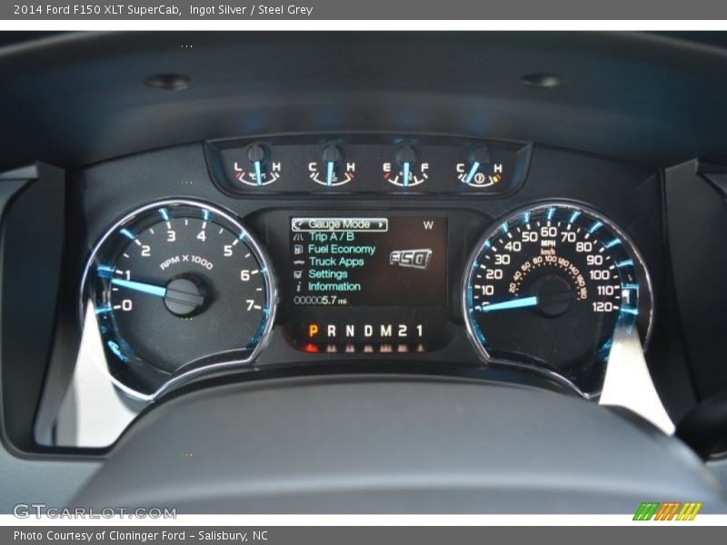 Ingot Silver / Steel Grey 2014 Ford F150 XLT SuperCab