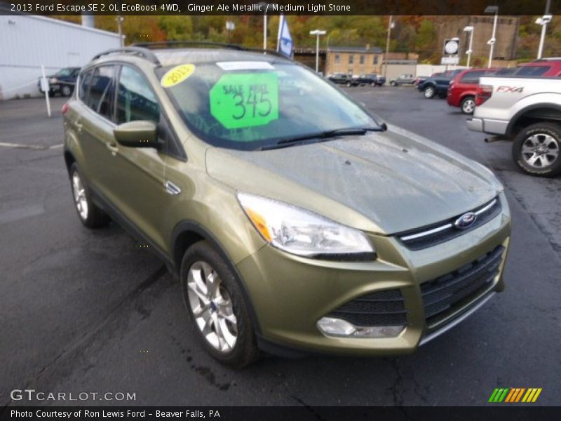 Ginger Ale Metallic / Medium Light Stone 2013 Ford Escape SE 2.0L EcoBoost 4WD