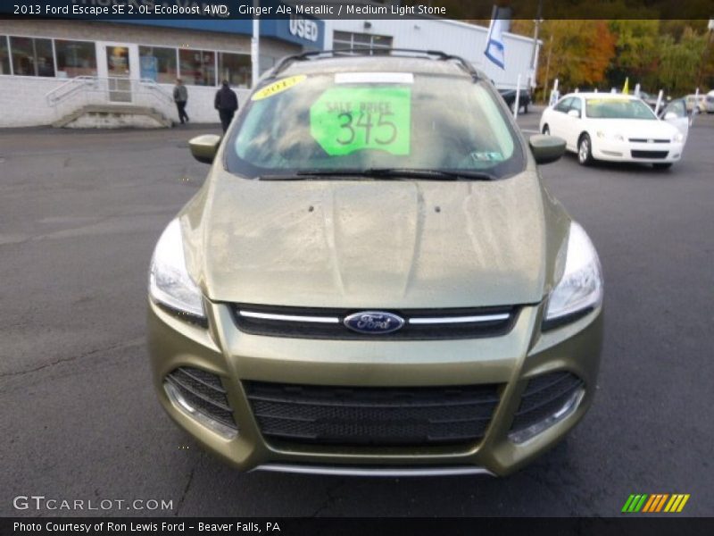Ginger Ale Metallic / Medium Light Stone 2013 Ford Escape SE 2.0L EcoBoost 4WD