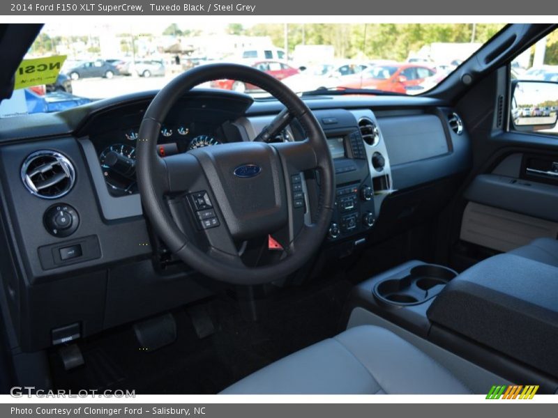 Tuxedo Black / Steel Grey 2014 Ford F150 XLT SuperCrew