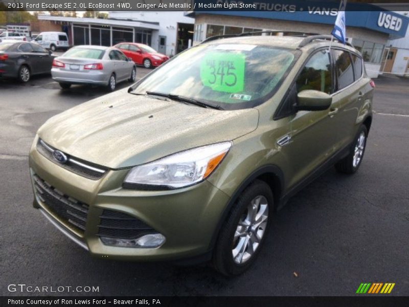 Ginger Ale Metallic / Medium Light Stone 2013 Ford Escape SE 2.0L EcoBoost 4WD