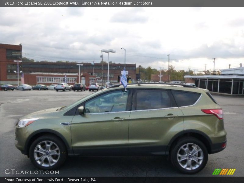 Ginger Ale Metallic / Medium Light Stone 2013 Ford Escape SE 2.0L EcoBoost 4WD