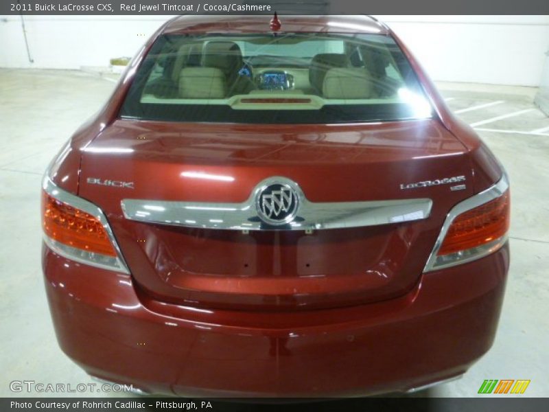 Red Jewel Tintcoat / Cocoa/Cashmere 2011 Buick LaCrosse CXS