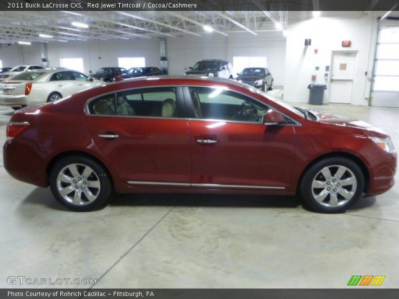 Red Jewel Tintcoat / Cocoa/Cashmere 2011 Buick LaCrosse CXS